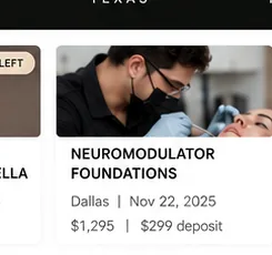 Medical aesthetics clinical education